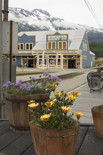 Cleaned train tracks, Skagway, AK