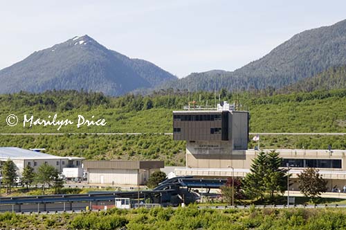 Control tower and runway, Ketchikan airport