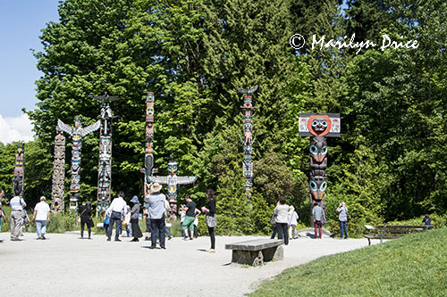 Totem poles at Stanley Park, Vancouver, BC