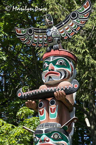 Totem poles at Stanley Park, Vancouver, BC