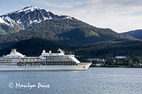 Seven Seas Navigator at anchor in Juneau, AK