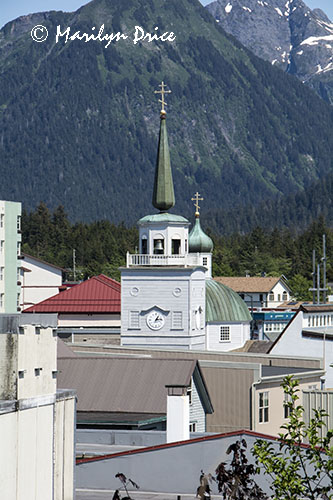 St. Michael's Russian Orthodox Cathedral from Castle Hill, Sitka, AK