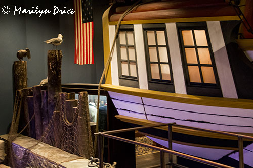 Waterfront display, Royal British Columbia Museum, Victoria, BC