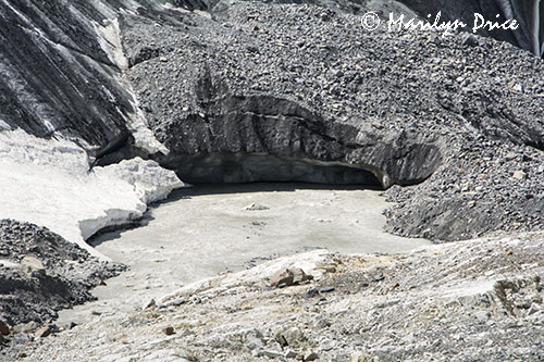 Toe of the Athabasca Glacier, Columbia Ice Fields, Icefields Parkway, AB