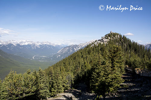 View from the top of Sulphur Mountain Gondola, Banff, AB