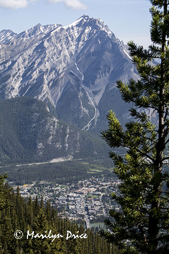 Banff from Sulphur Mountain Gondola, Banff, AB