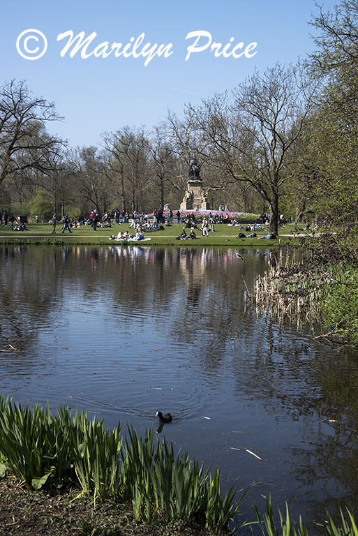 Statue to Dutch poet Joost van den Vondel (1586-1679), Vondel Park, Amsterdam, Netherlands