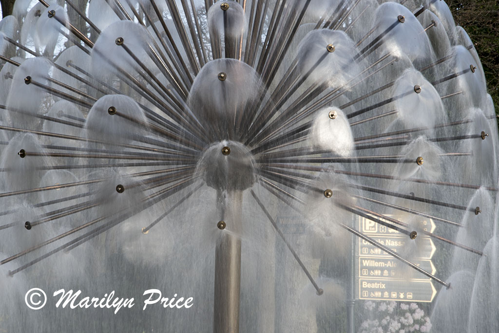 One of the fountains, Keukenhof Gardens, Netherlands