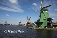Working windmills, Zaandam, Netherlands