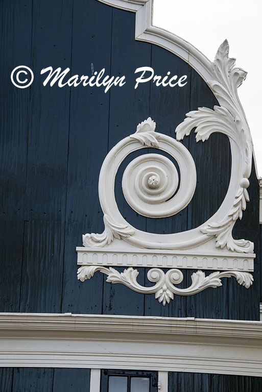 Fancy facade of a building, Zaandam, Netherlands