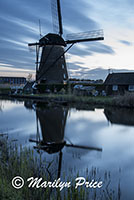 Windmill and reflection, Kinderdijk, Netherlands