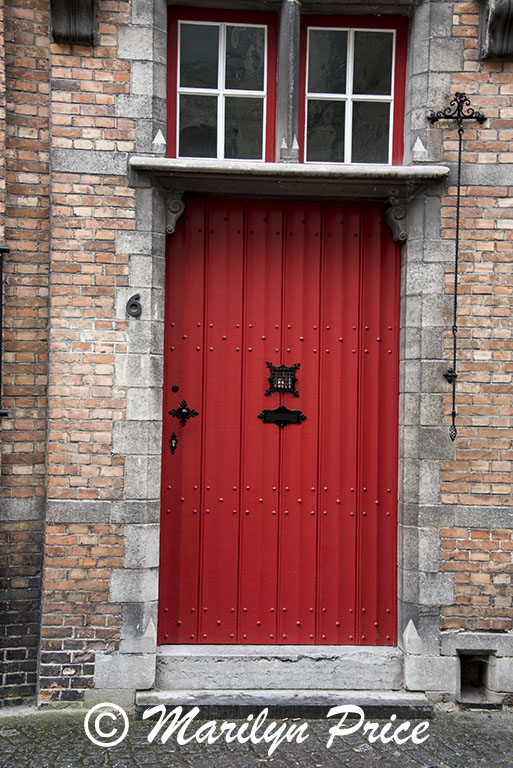 Front door of the Bourgognedes Brewery (behind our hotel), Bruges, Belgium