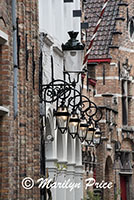 Street lamps, Bruges, Belgium