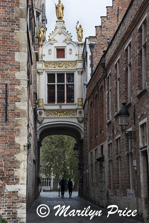 Passageway over an alley, Bruges, Belgium