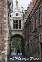Passageway over an alley, Bruges, Belgium
