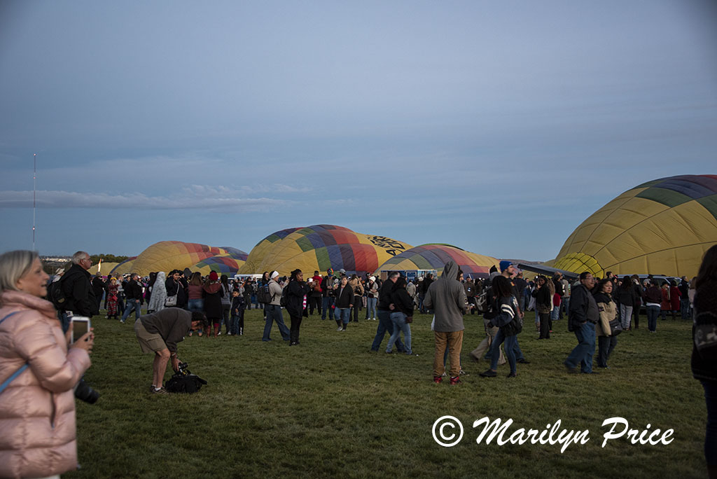 Inflating balloons, International Balloon Fiesta, Albuquerque, NM