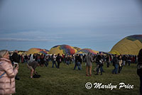 Inflating balloons, International Balloon Fiesta, Albuquerque, NM