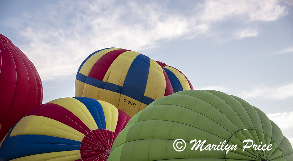 Inflating balloons, International Balloon Fiesta, Albuquerque, NM