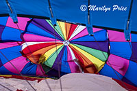 Inside of an inflating balloon, International Balloon Fiesta, Albuquerque, NM