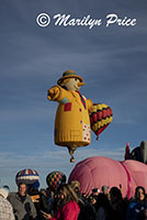 Some of the shape balloons join the others at launch, International Balloon Fiesta, Albuquerque, NM