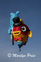 Some of the shape balloons join the others at launch, International Balloon Fiesta, Albuquerque, NM