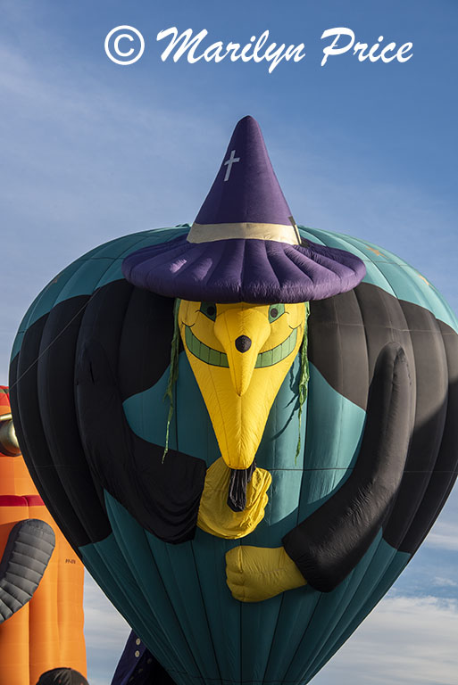 Some of the shape balloons join the others at launch, International Balloon Fiesta, Albuquerque, NM