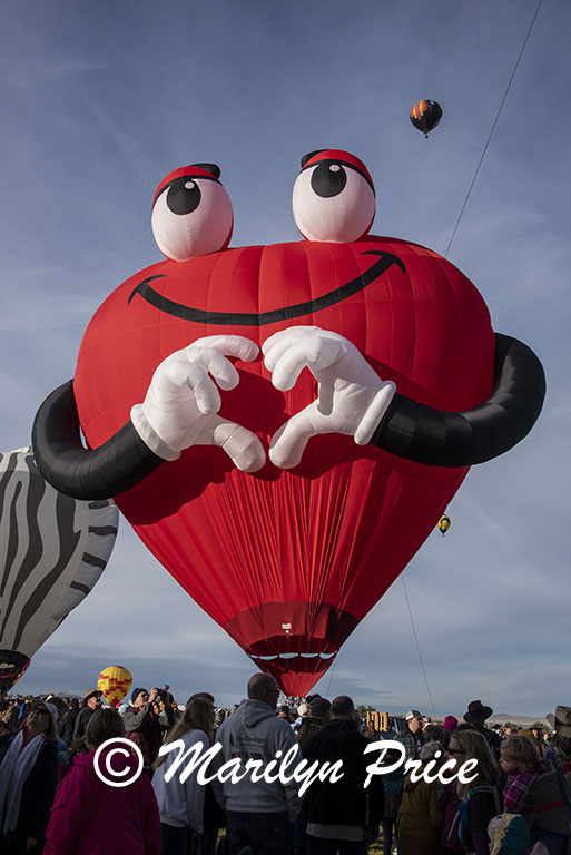 Some of the shape balloons join the others at launch, International Balloon Fiesta, Albuquerque, NM