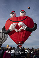 Some of the shape balloons join the others at launch, International Balloon Fiesta, Albuquerque, NM