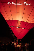Balloon and flame, Special shapes balloon glow, International Balloon Fiesta, Albuquerque, NM
