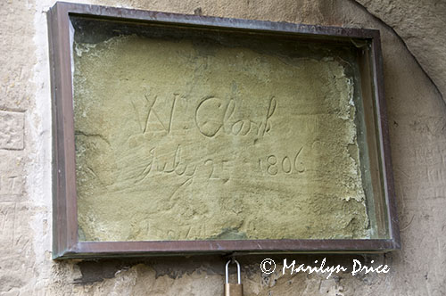 William Clark's signature, Pompey's Pillar National Monument, MT