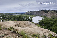 View from the top of Pompey's Pillar, Pompey's Pillar National Monument, MT