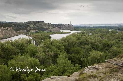 View from the top of Pompey's Pillar, Pompey's Pillar National Monument, MT