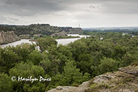 View from the top of Pompey's Pillar, Pompey's Pillar National Monument, MT