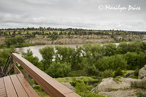 View from the top of Pompey's Pillar, Pompey's Pillar National Monument, MT