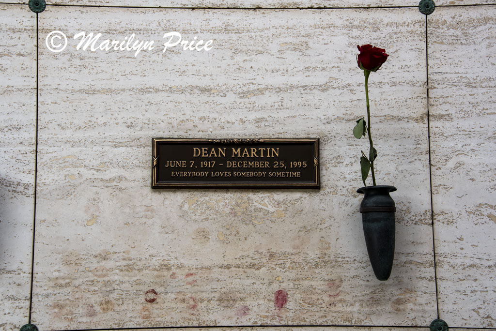 Dean Martin, Pierce Brothers Westwood Cemetery, Los Angeles, CA