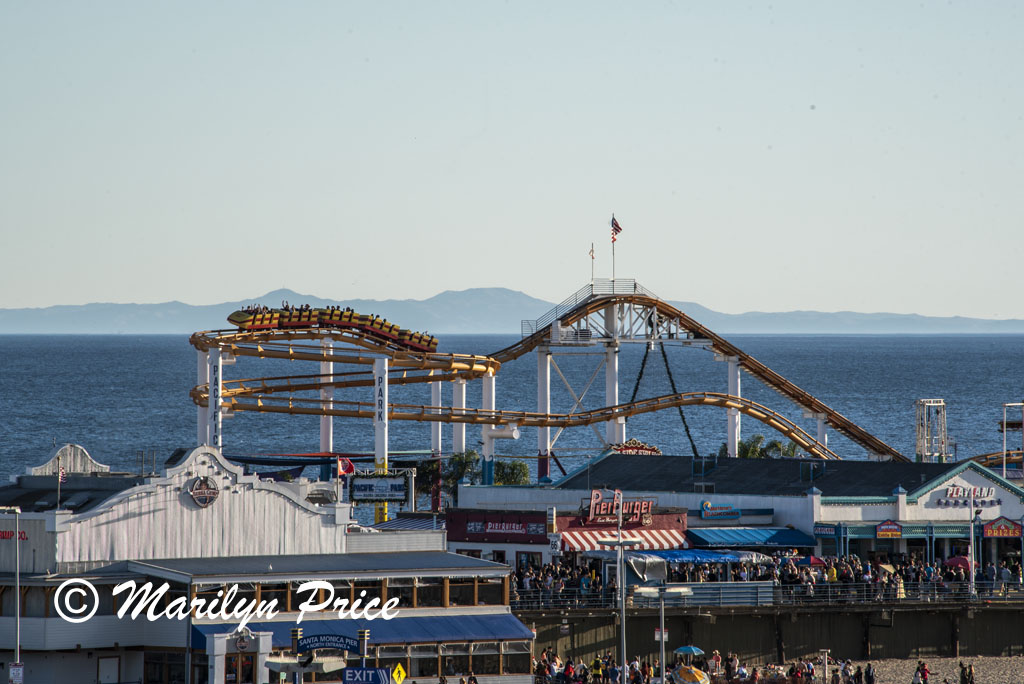 Santa Monica Pier from Palisades Park, Santa Monica, CA