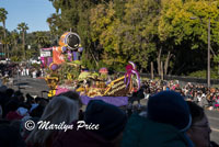 Cal Poly float (Aquatic Aspirations), Rose Parade, Pasadena, CA