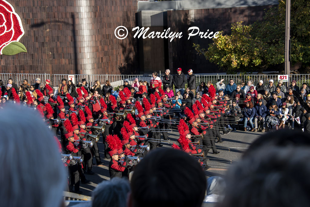Rancho Verde Crimson Regiment of Moreno Valley, CA, Rose Parade, Pasadena, CA