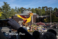 Burbank Tournament of Roses Assoc float (Rise Up), Rose Parade, Pasadena, CA