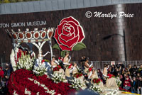 Float with the Royal Court, Rose Parade, Pasadena, CA