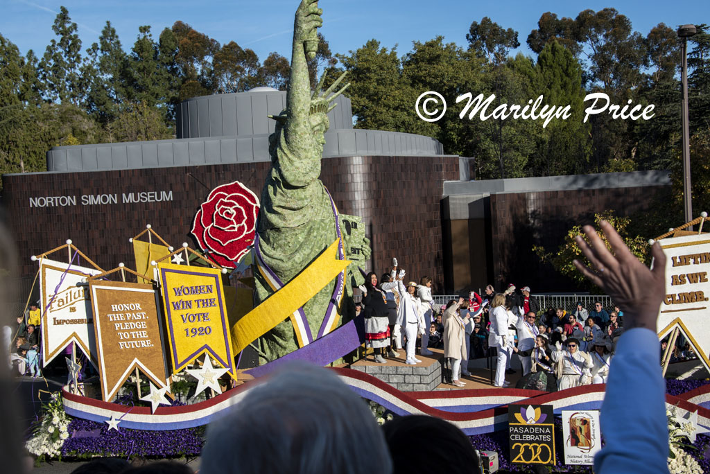 Pasadena float (Years of Hope, Years of Courage), Rose Parade, Pasadena, CA