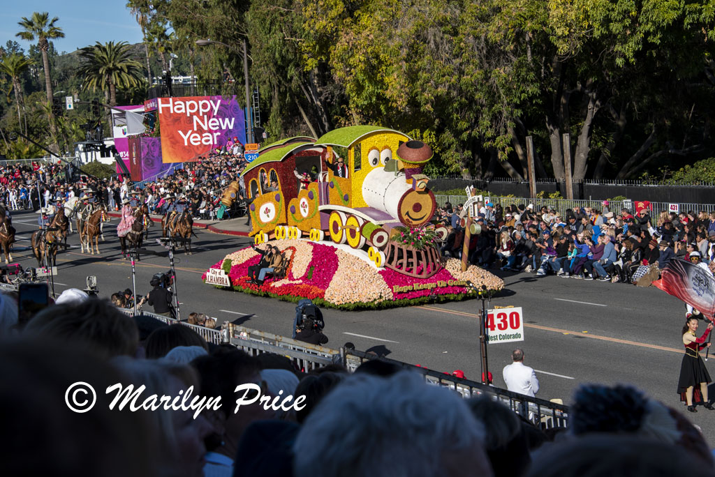 City of Alhambra float (Hope Keeps Us Going), Rose Parade, Pasadena, CA