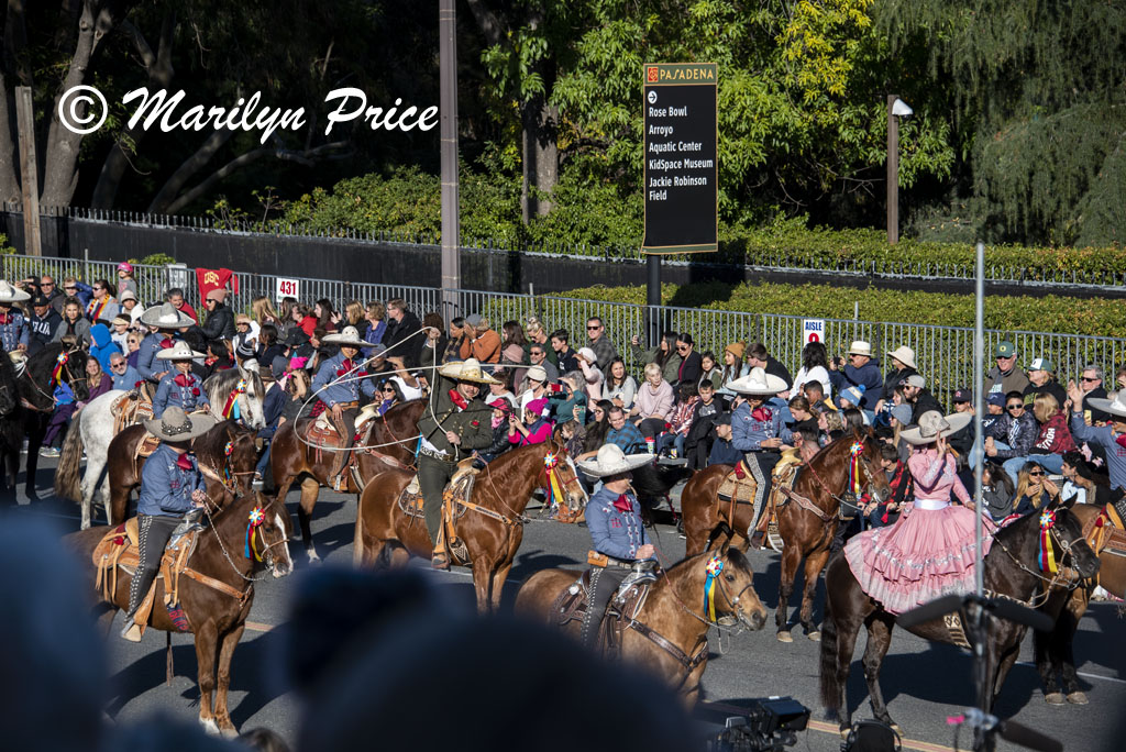Los Hermanos Banuelos Charro Team, Rose Parade, Pasadena, CA