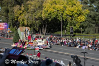 Odd Fellows and Rebekahs float (First Responders Bring Hope), Rose Parade, Pasadena, CA