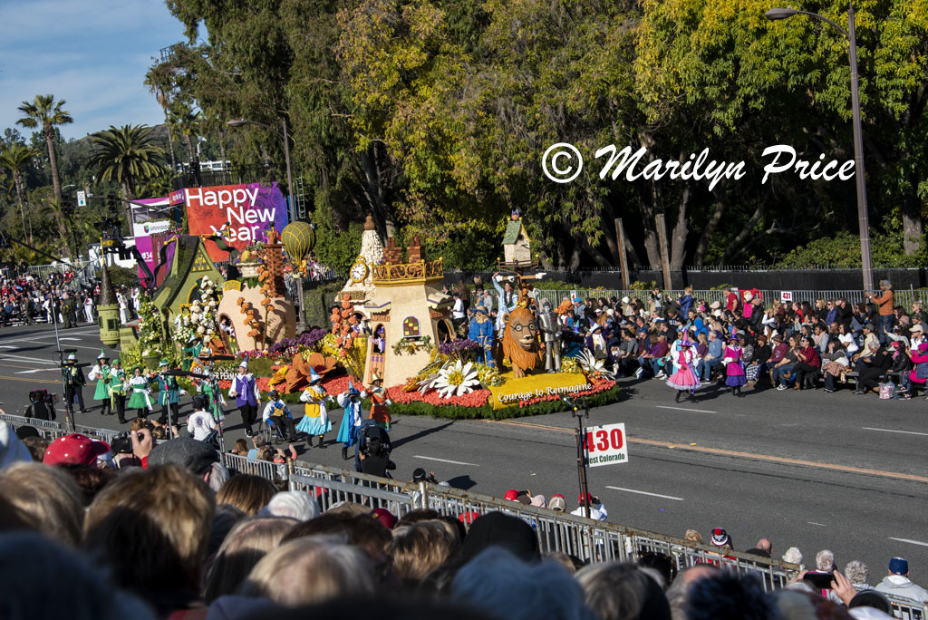 Kaiser Permanente float (Courage to Reimagine), Rose Parade, Pasadena, CA