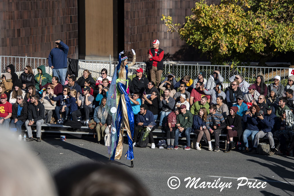 Banda El Salvador included stilt walkers, Rose Parade, Pasadena, CA