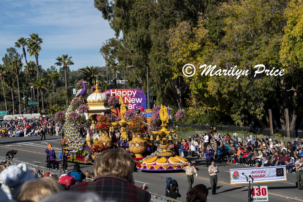 Donate Life's float (Light in the Darkness), Rose Parade, Pasadena, CA
