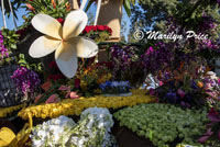 Details of the Sierra Madre float (Ka la hiki ola - The Dawning of a New Day), Showcase of Floats, Pasadena, CA