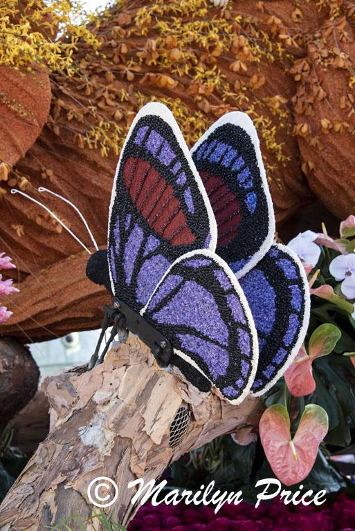 Details of the Sierra Madre float (Ka la hiki ola - The Dawning of a New Day), Showcase of Floats, Pasadena, CA