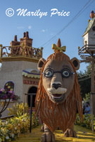 Details of the Kaiser Permanente float (Courage To Reimagine), Showcase of Floats, Pasadena, CA